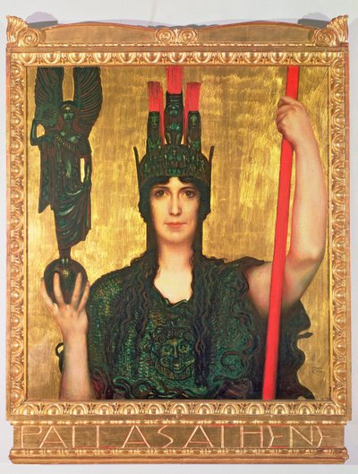 Pallas Athena, 1898 by Franz von Stuck